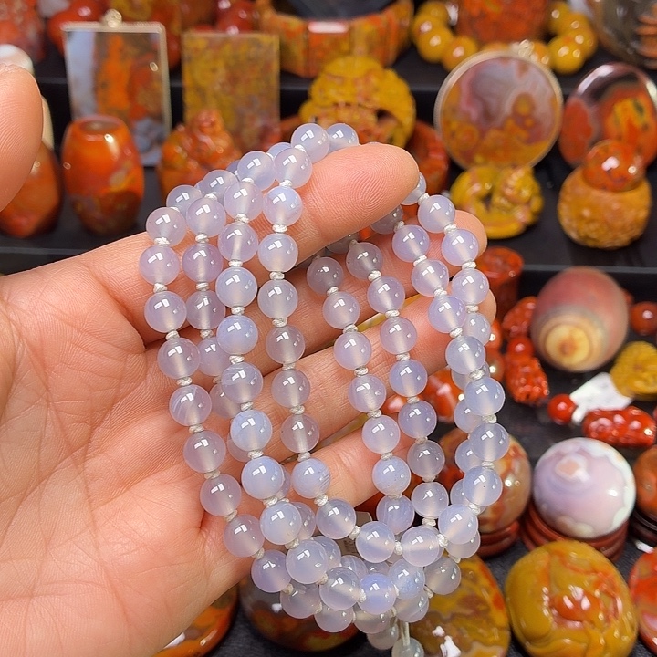 玛瑙/玉髓未镶嵌项链