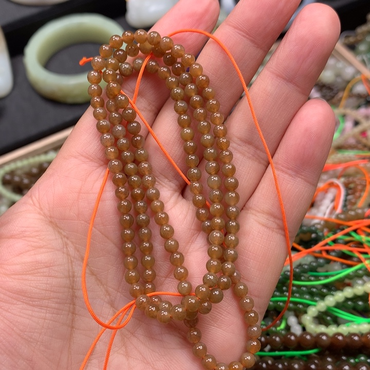 和田玉未镶嵌手链75