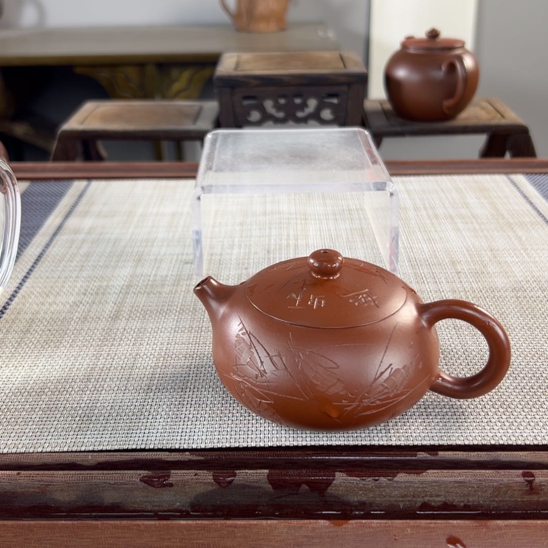 紫砂原矿紫砂 微瑕茶壶