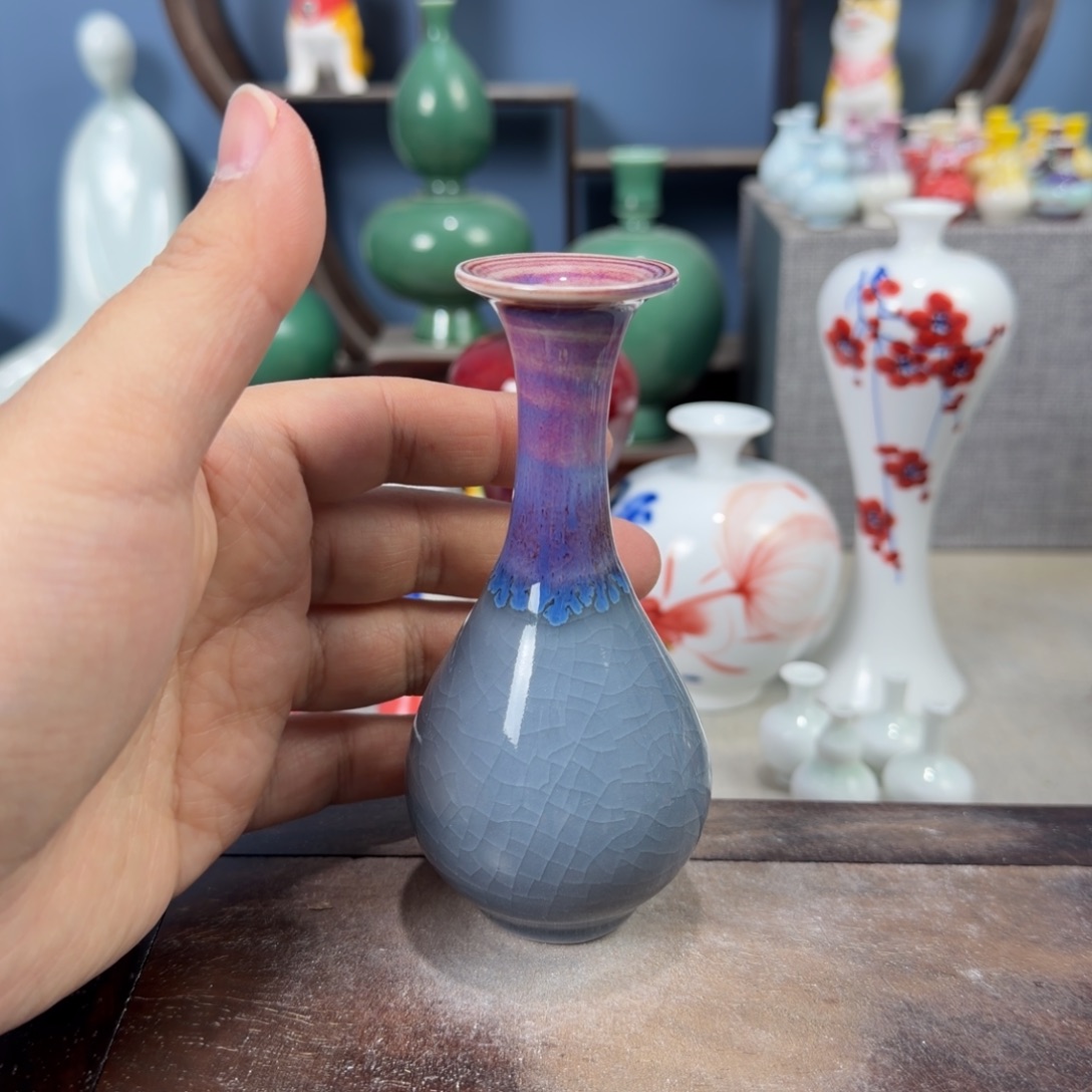 陶瓷手工小花器摆件