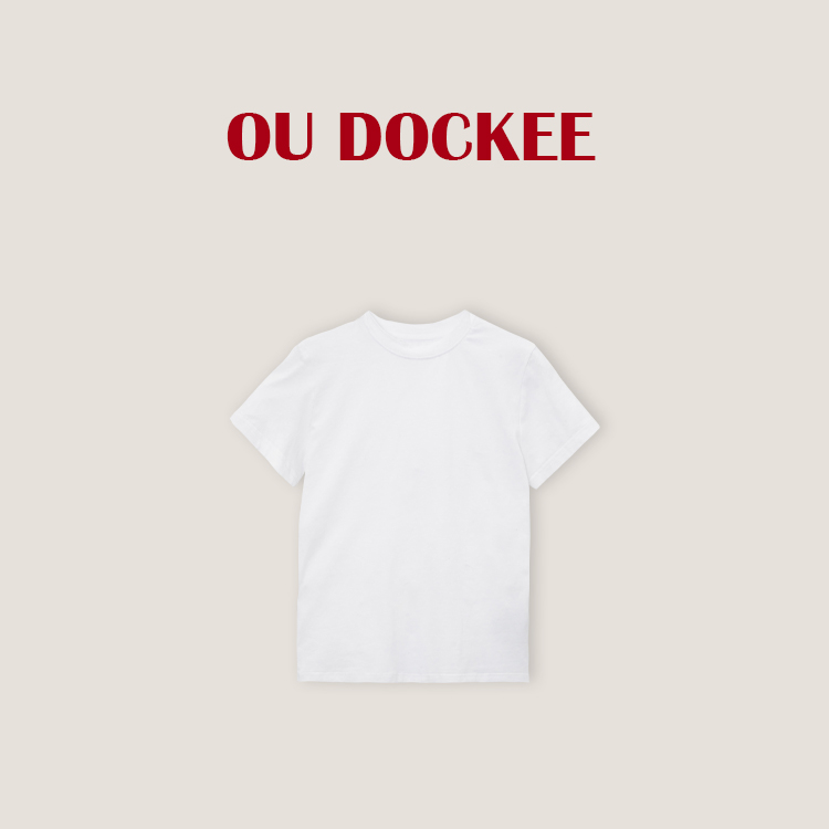 OUDOCKEE 鸥鸥【棉】显瘦百搭爆款小白T T2501F101T