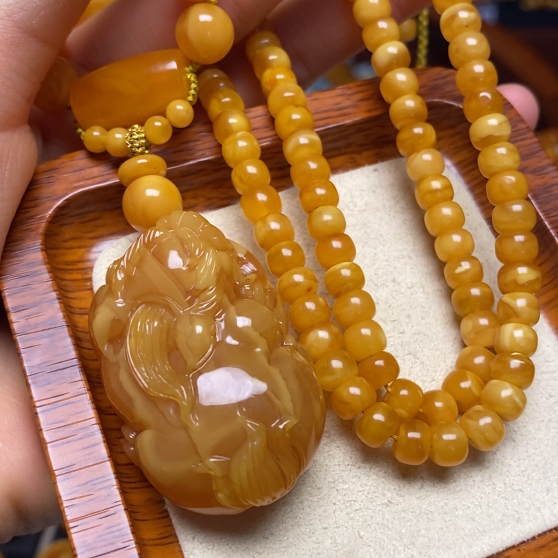 【闪购商品】蜜蜡颈饰未镶嵌项链