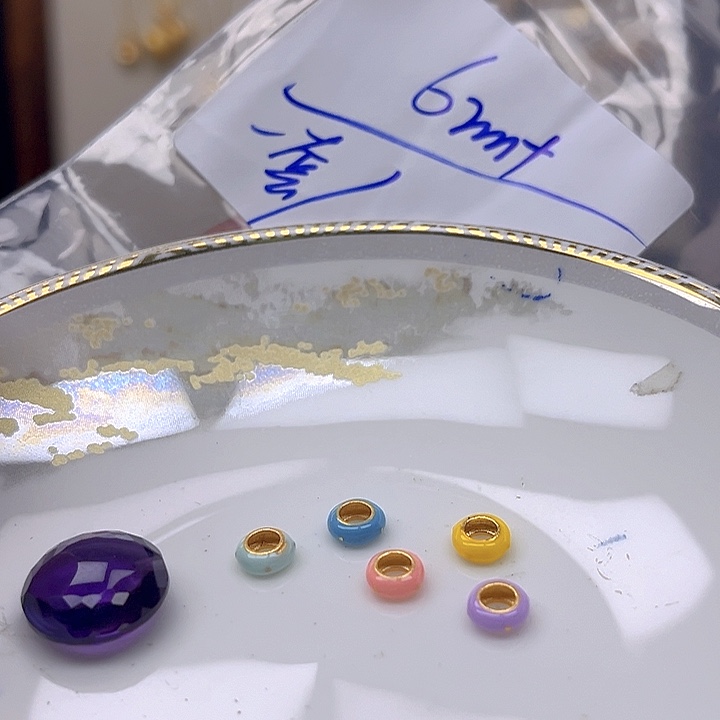 银S925镶嵌颈饰紫晶紫晶925镶嵌125