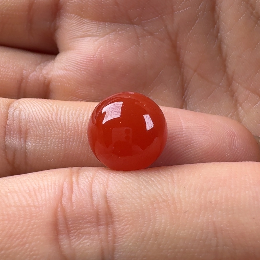 南红玛瑙圆珠13.1未镶嵌时*