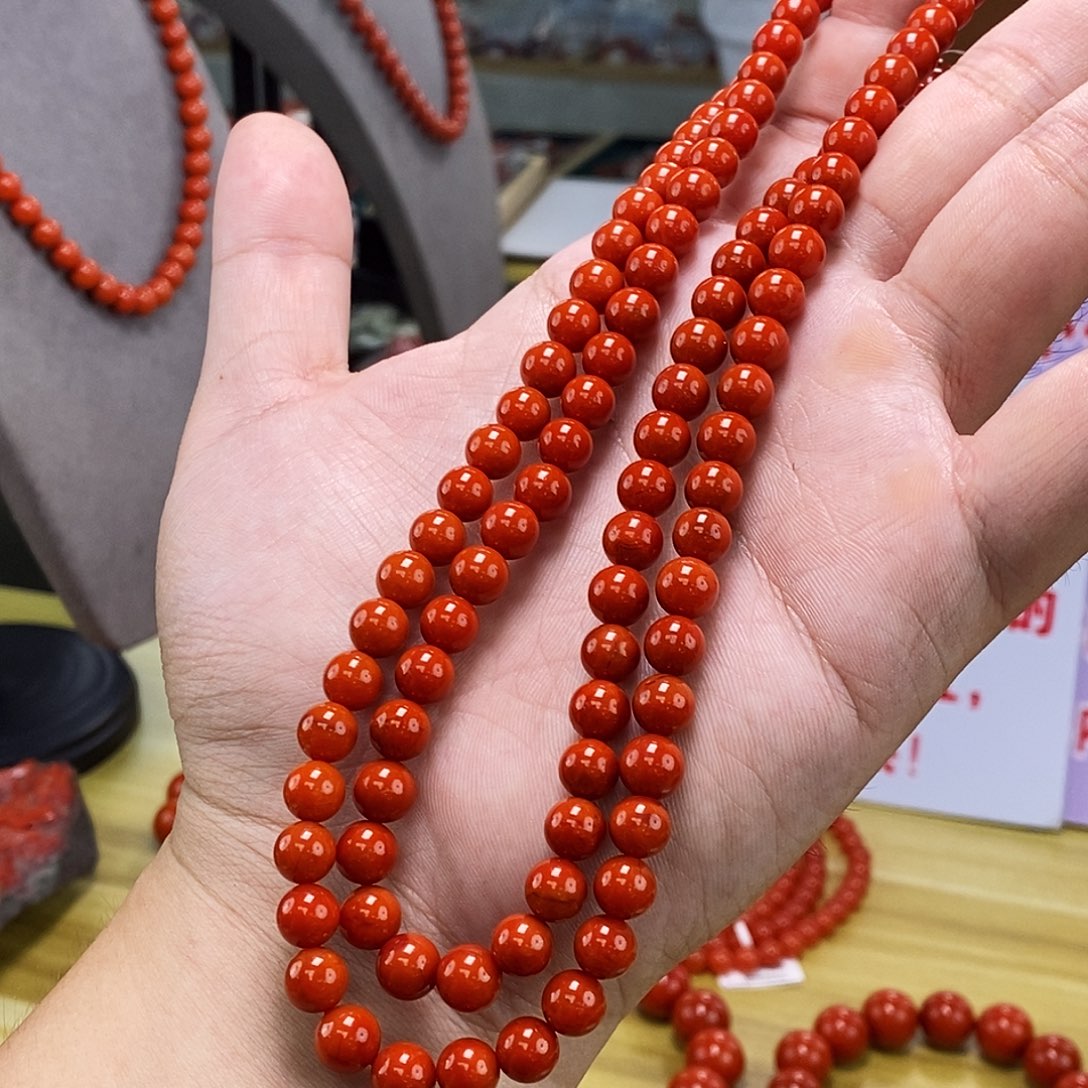 南红玛瑙多样式发一未镶嵌7mm+