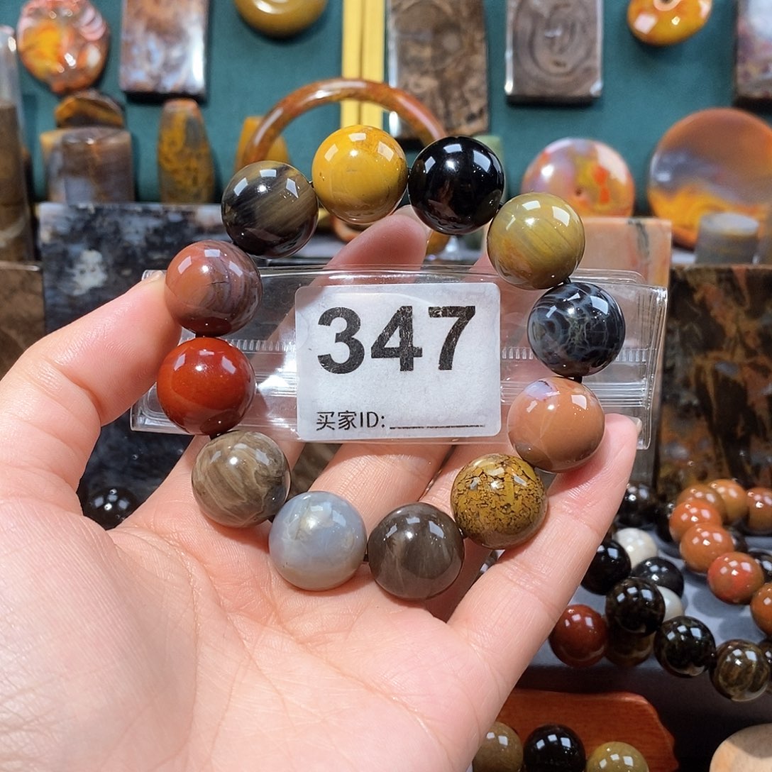 硅化玉天然北票硅化玉手串未镶嵌天然北票硅化玉手串