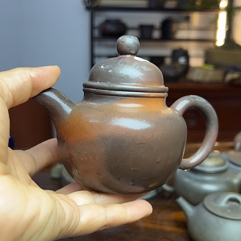 戬谷龙窑柴烧茶壶7
