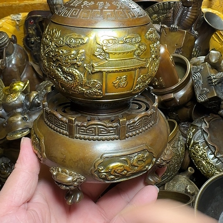 铜器摆件收收藏藏