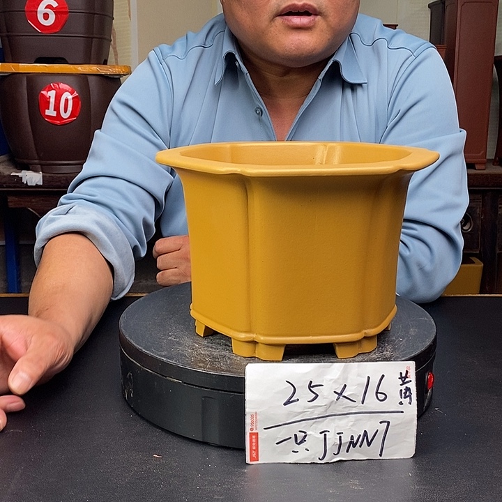 紫砂花盆货号一只JJNN7