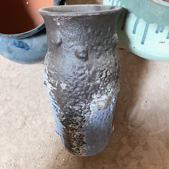 紫砂花盆口14高度28瑕疵