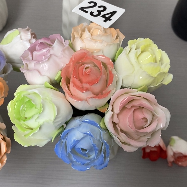 陶瓷陶瓷材料7朵组合