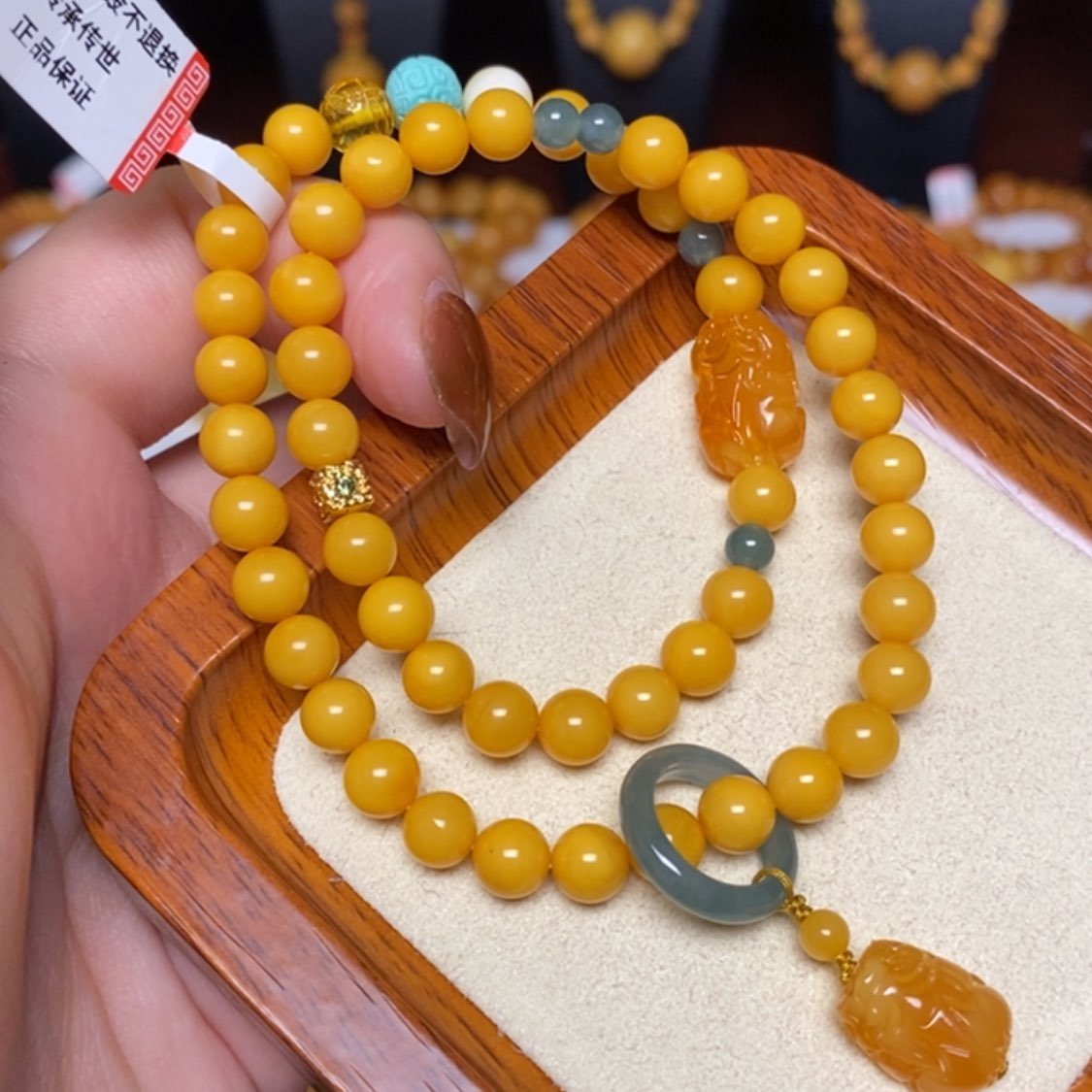 【闪购商品】未镶嵌蜜蜡手链手串