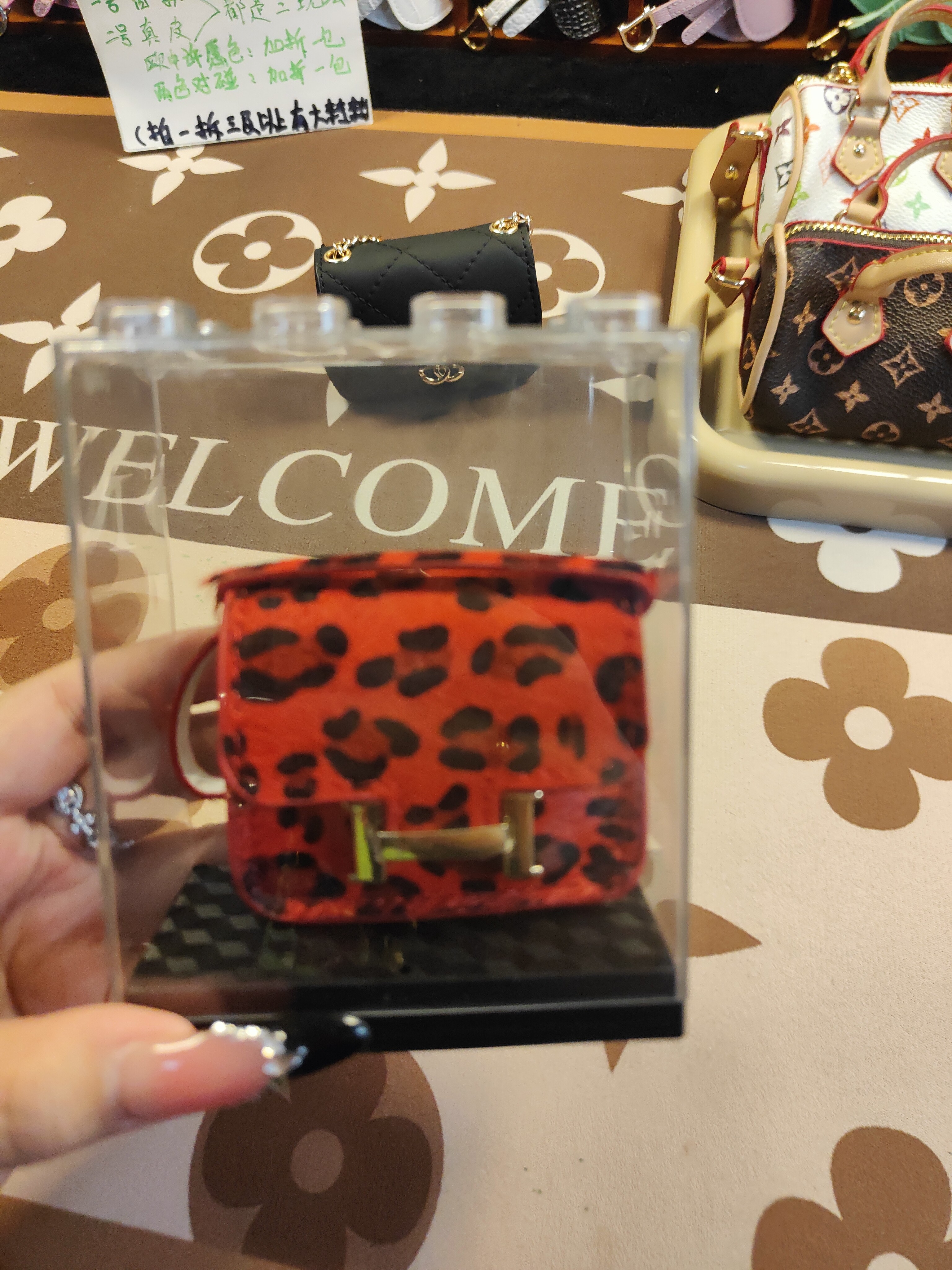 真皮单拍mini包包