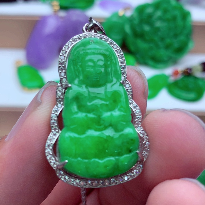 翡翠未镶嵌吊坠(不含链)