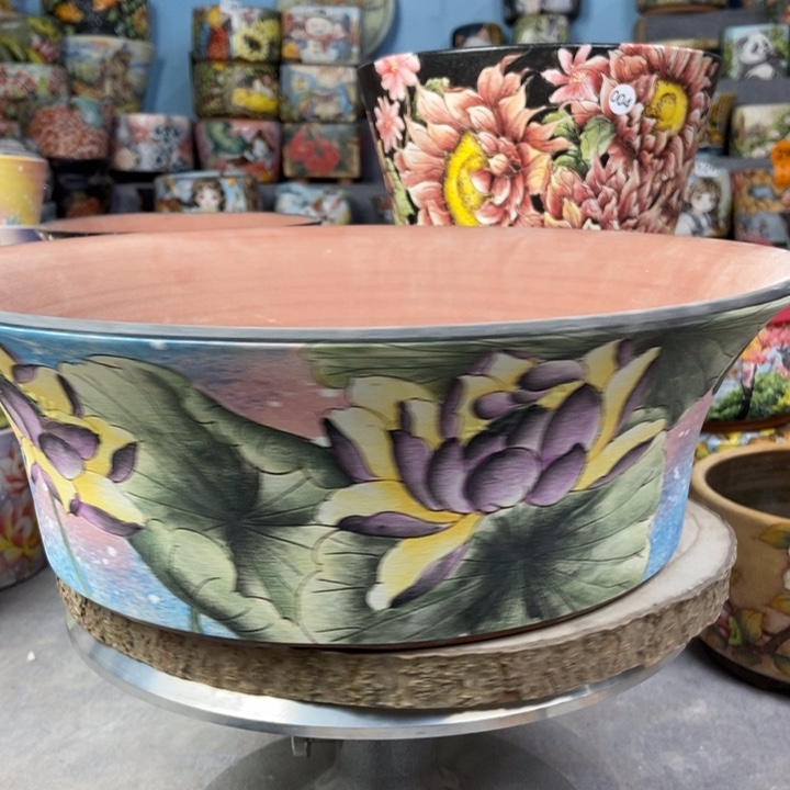 红陶景德镇艺术手绘作品