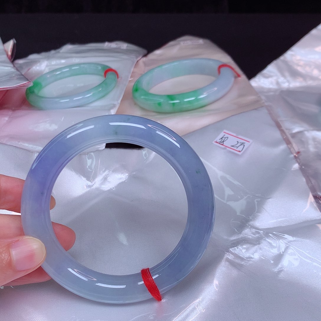 翡翠手镯未镶嵌旺*旺翡翠手镯58.5