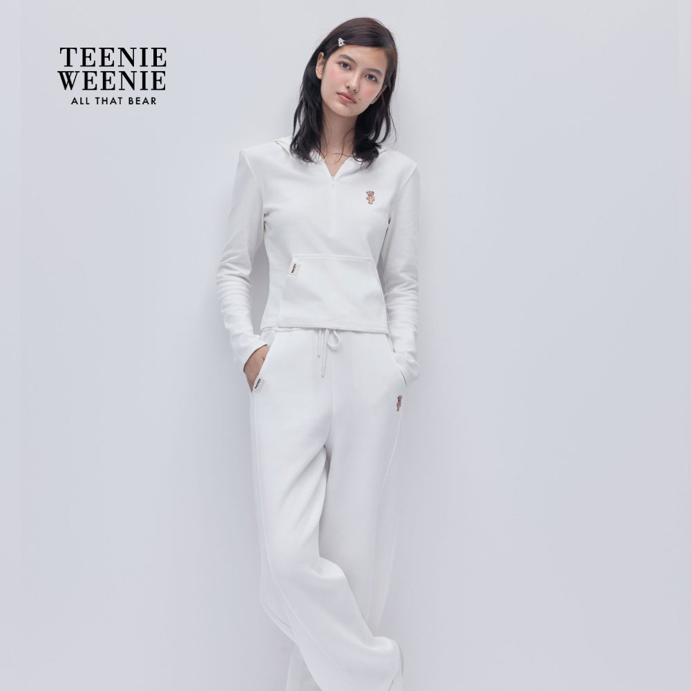 TEENIEWEENIE bearnova小熊卡通连帽女25冬新款女t恤YTLA254TB4A
