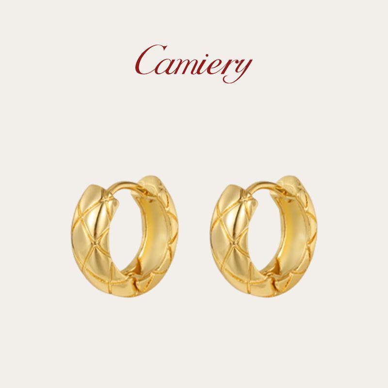 CAMIERY/卡美瑞时尚菱格耳钉轻奢气质