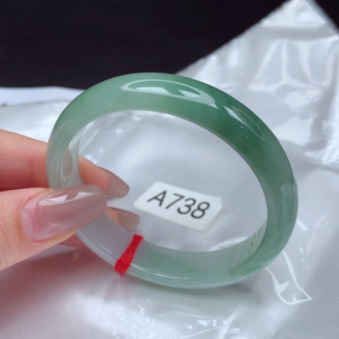 翡翠手镯未镶嵌手镯54贵妃