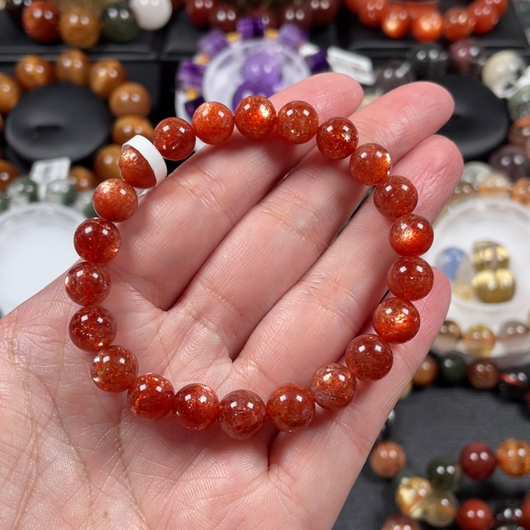 日光石手链未镶嵌金太阳8.5mm