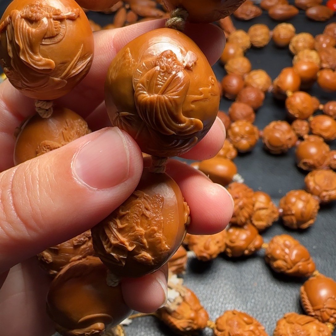 路***人手串/手链橄榄核风景达摩