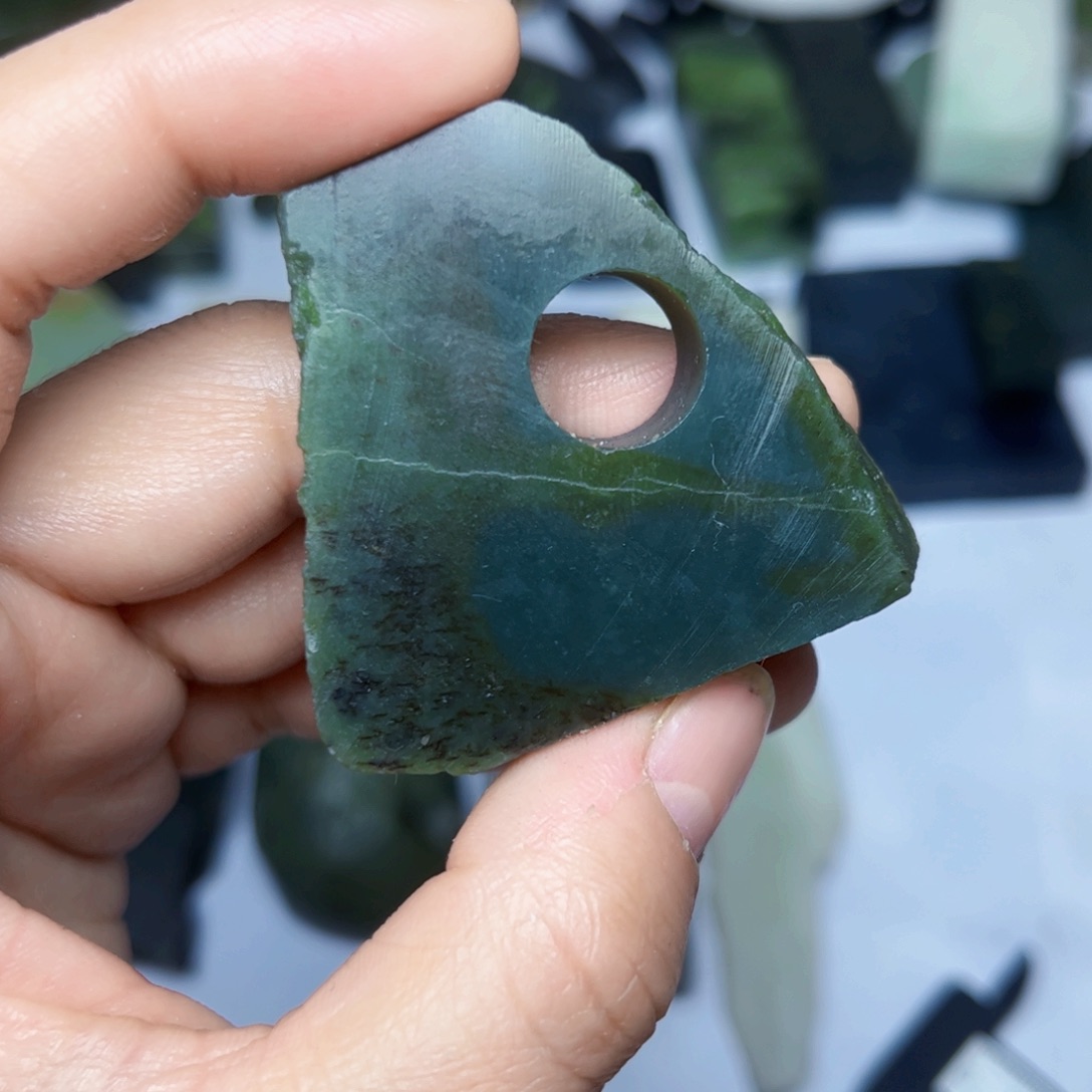 和田玉珠宝半成品未镶嵌7号