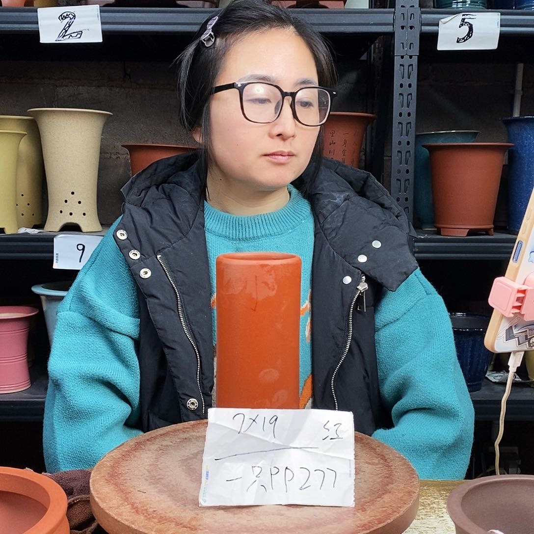 紫砂一只花盆货号PP277