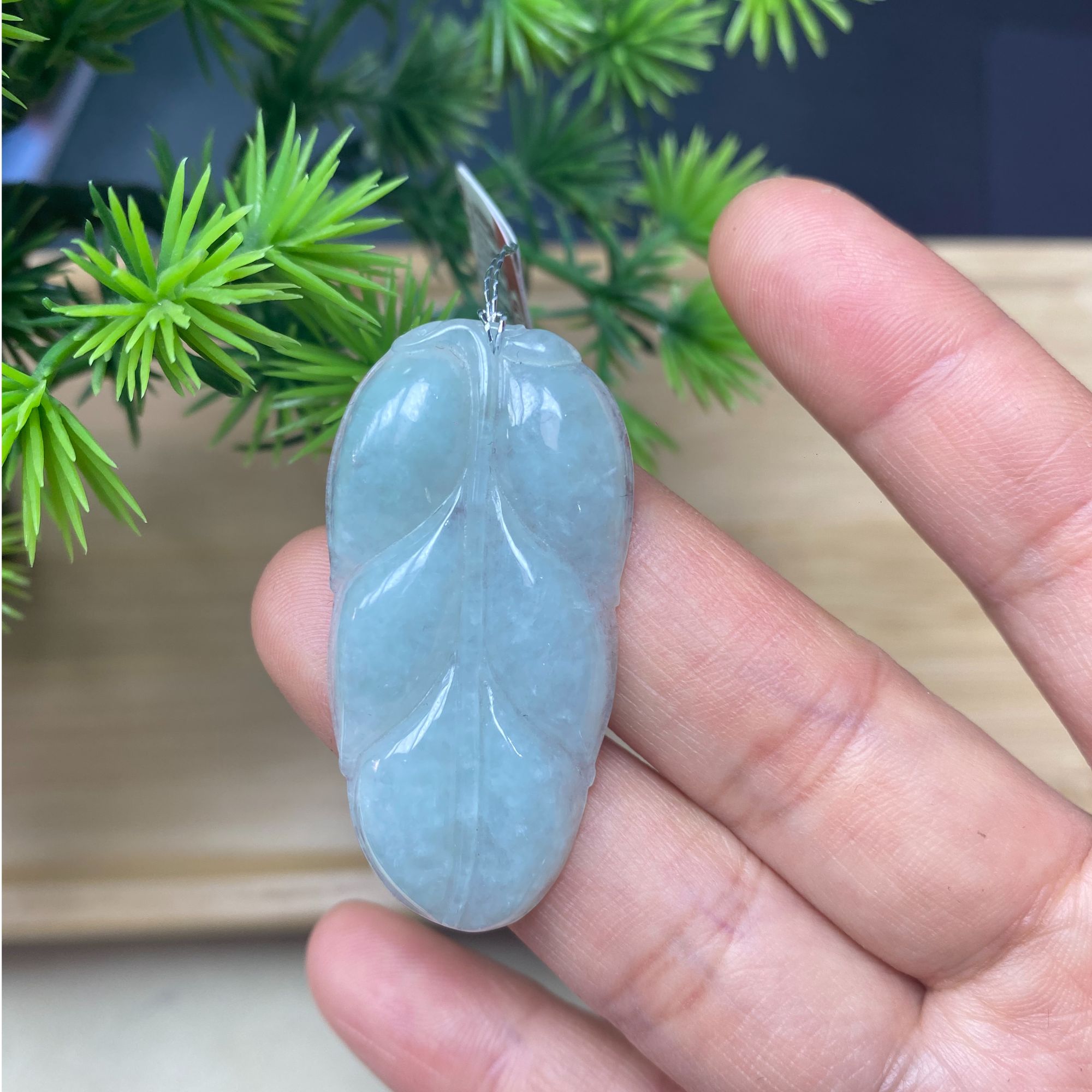 天然翡翠糥冰树叶