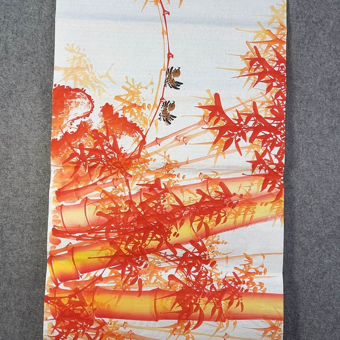 国画691 花鸟在此处飞翔也不太