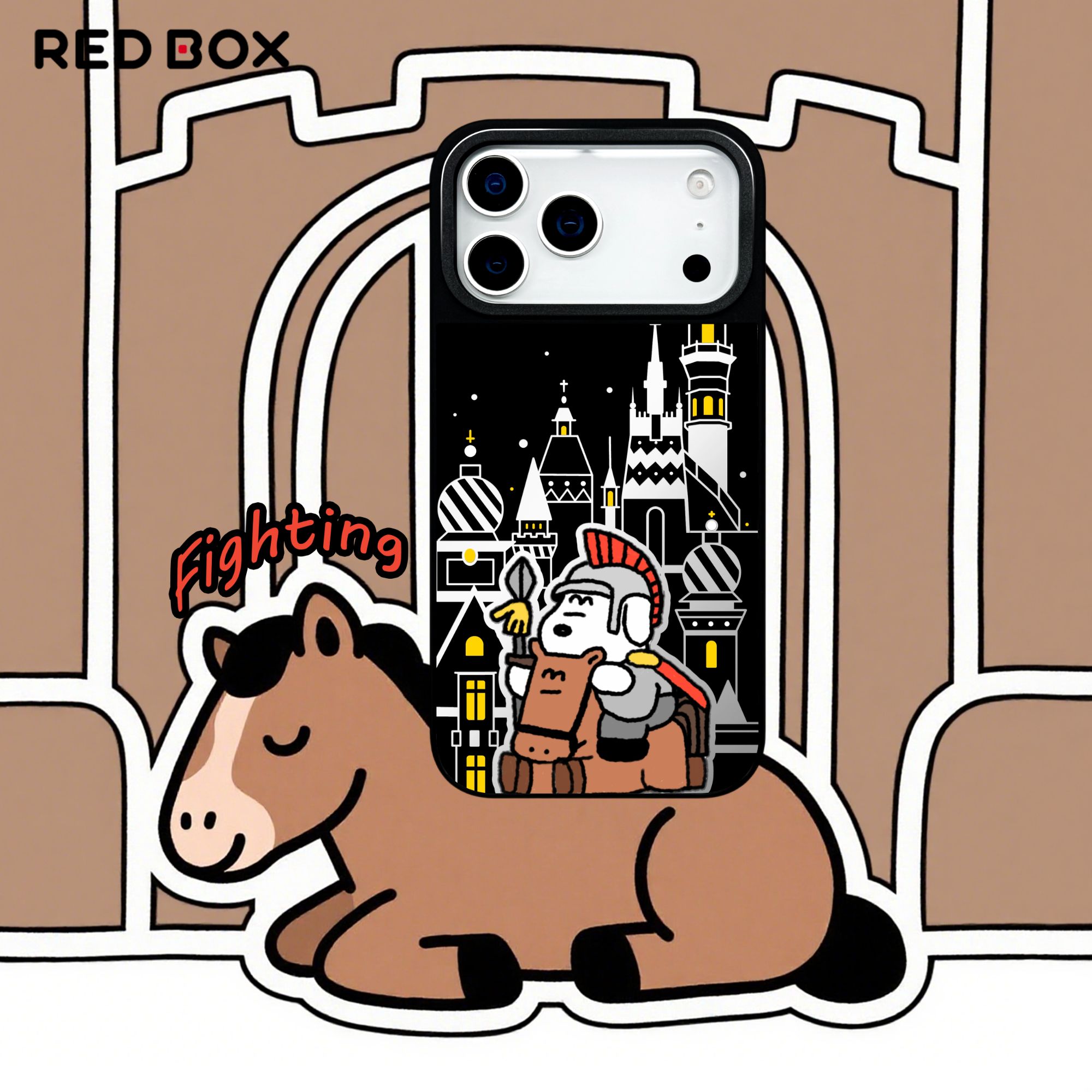 REDBOX ”骑士米克”iPhone17原创磁吸镜面手机壳