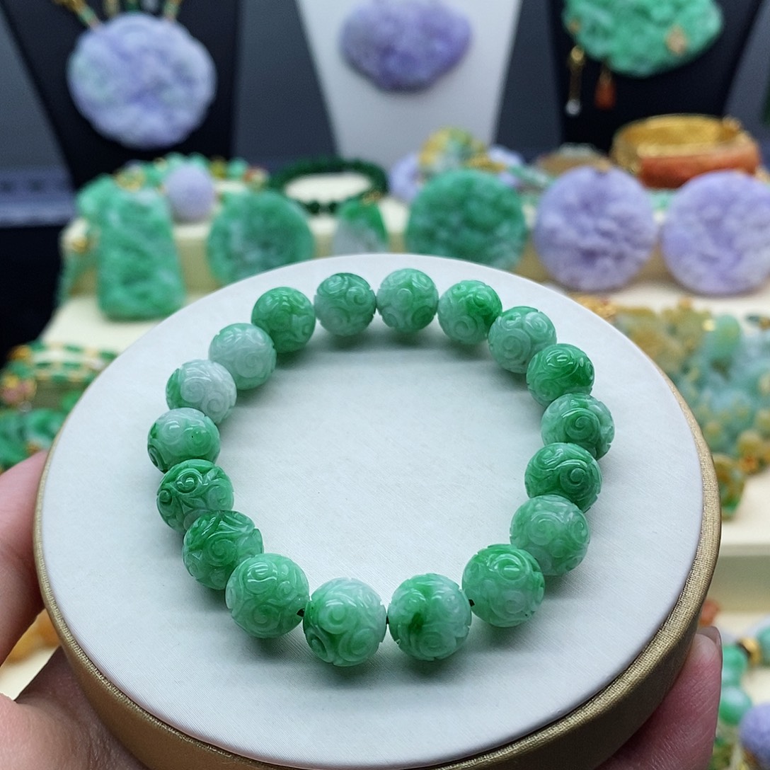 未镶嵌手串翡翠手串