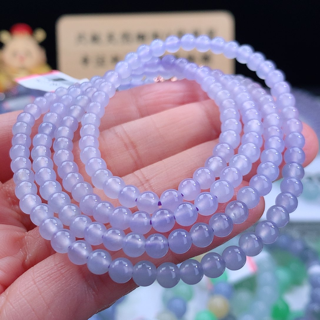翡翠手链未镶嵌卡4.5mm