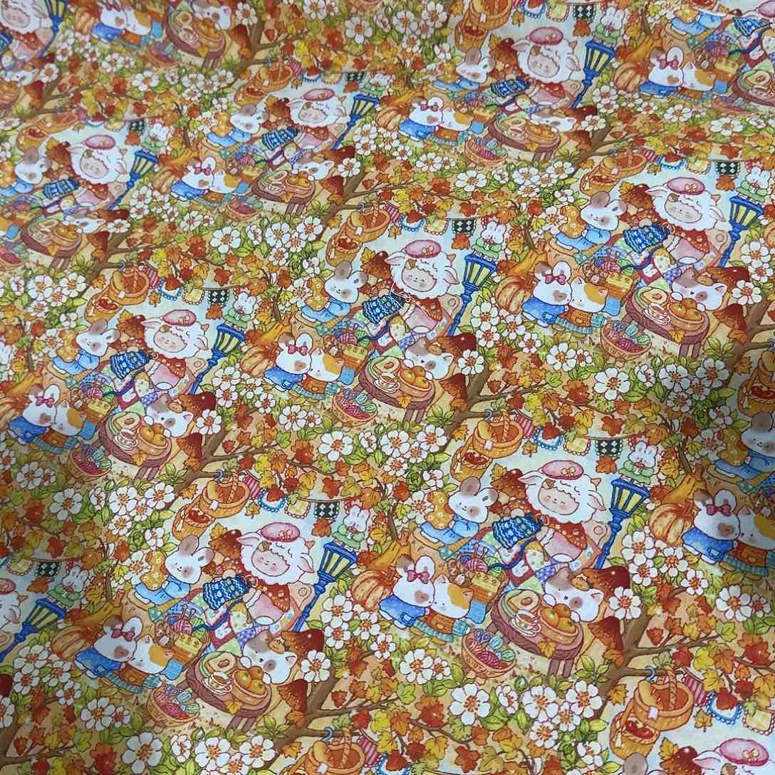 一米价纯棉平布1.1米宽果子布艺B区地卷