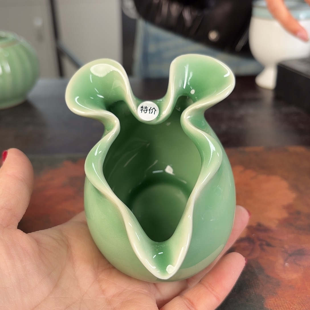 龙泉云间青瓷小米茶器