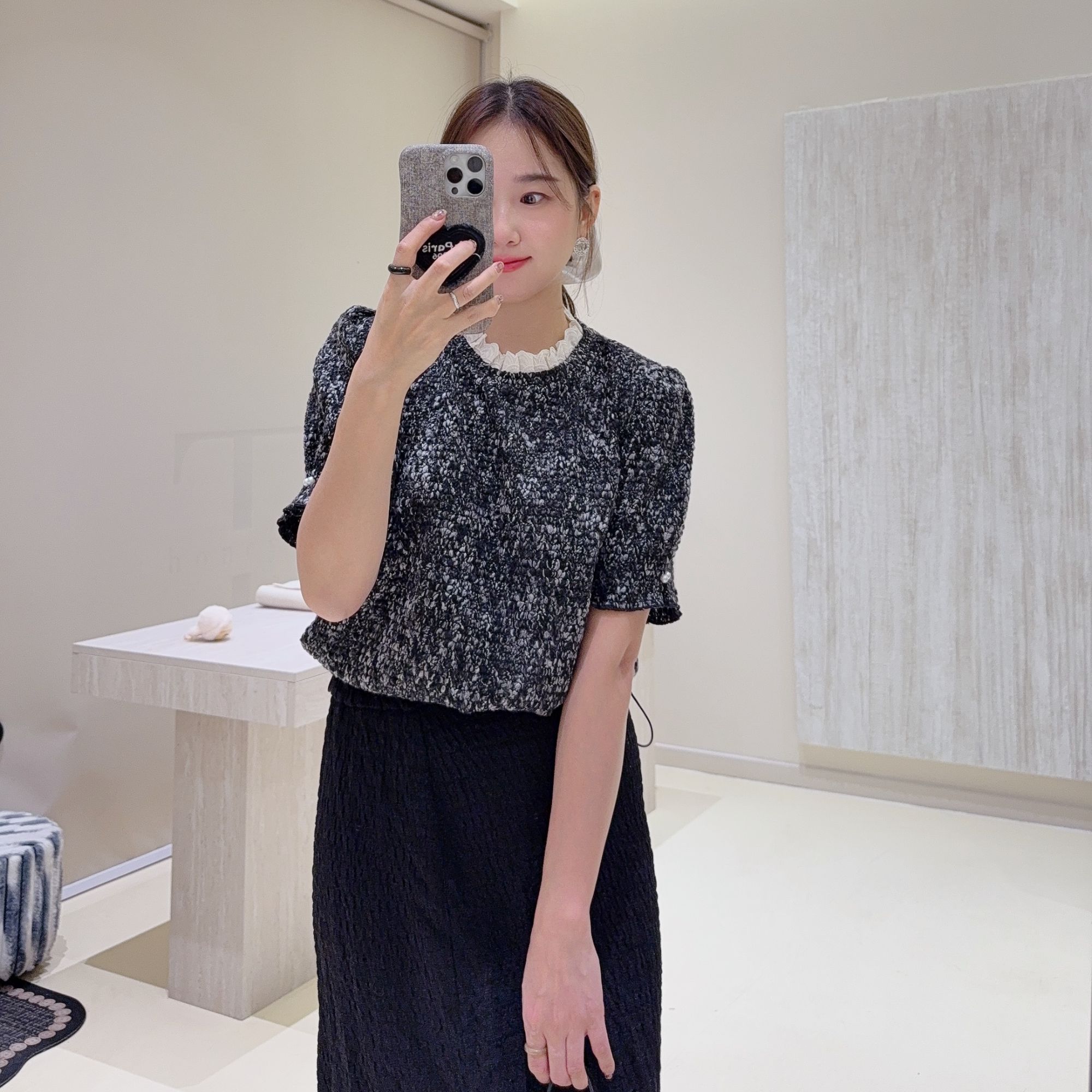 毛毛短袖舒服百搭