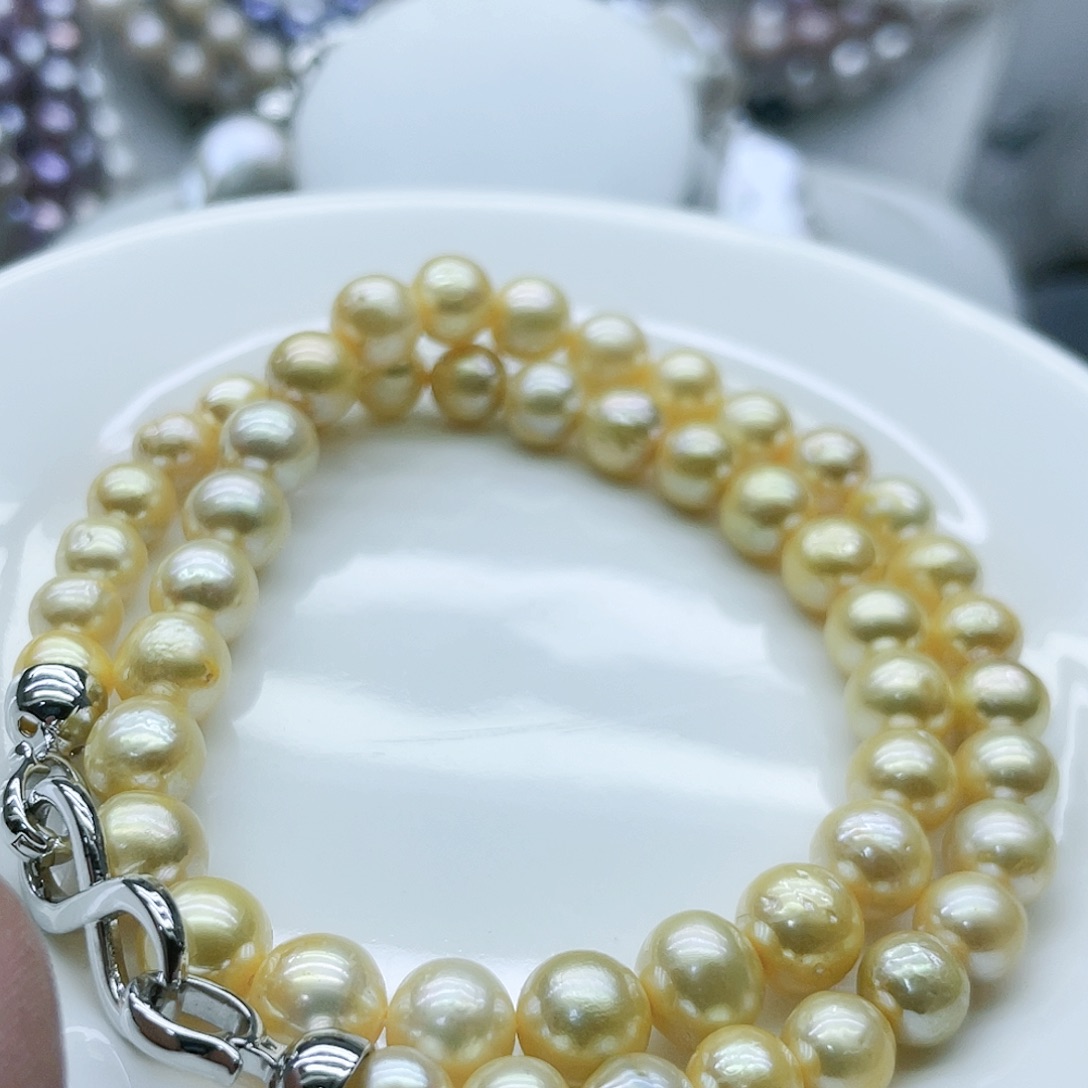 淡水珍珠颈饰钛钢