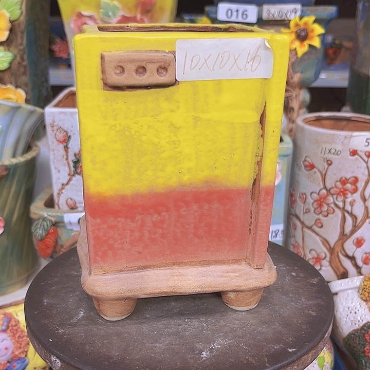 紫砂花盆粗陶材质多肉花盆