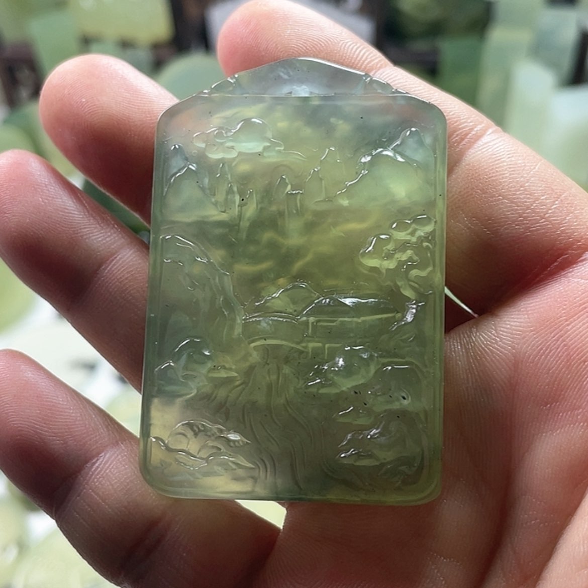 【闪购商品】岫玉挂件未镶嵌中国四大名玉岫玉