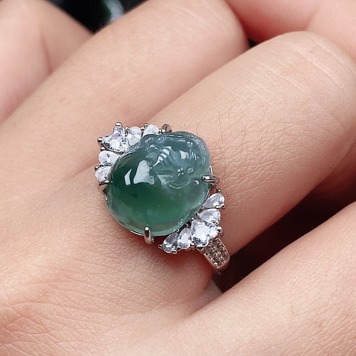 翡翠戒指未镶嵌戒指