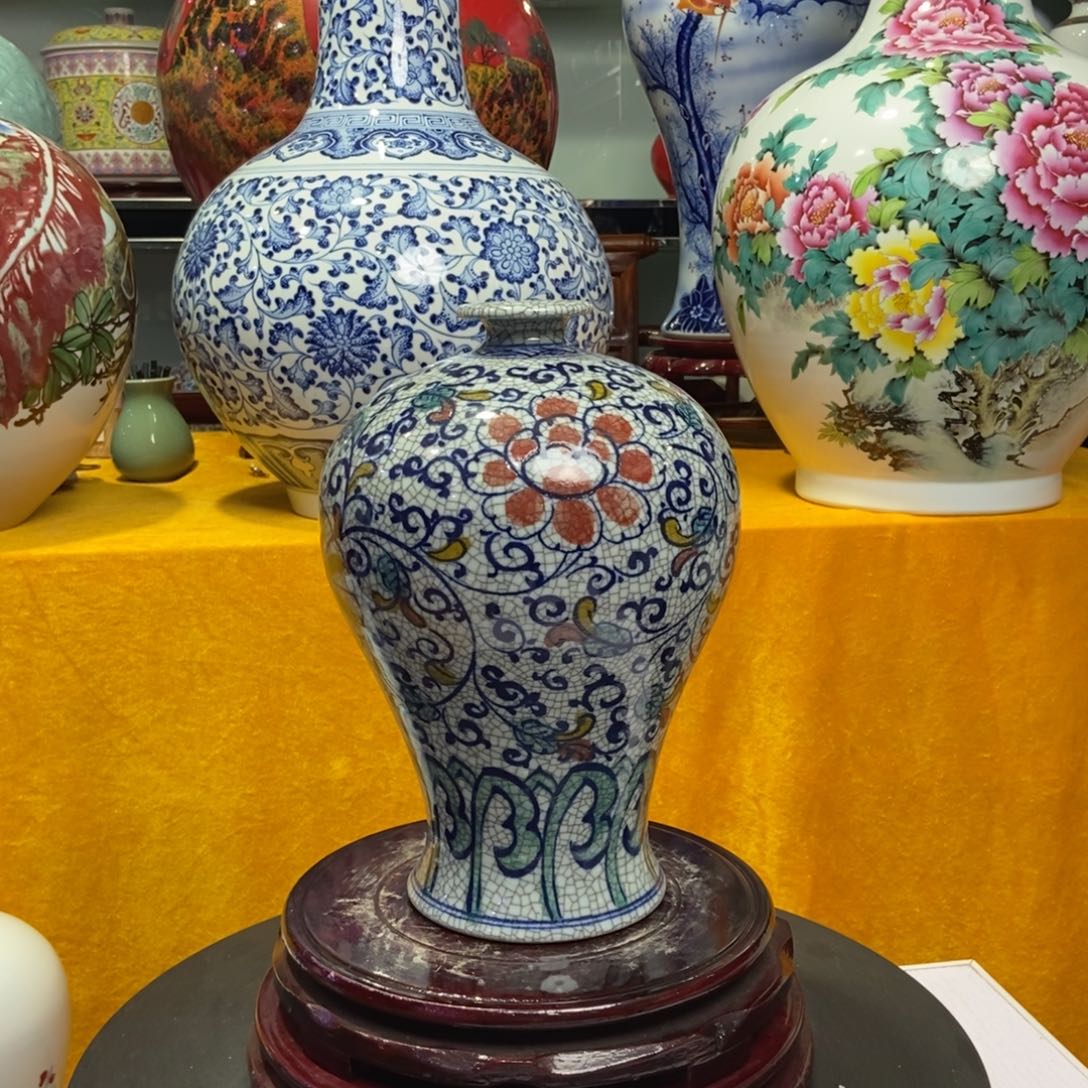 会***师瓶景德镇陶瓷花瓶摆件