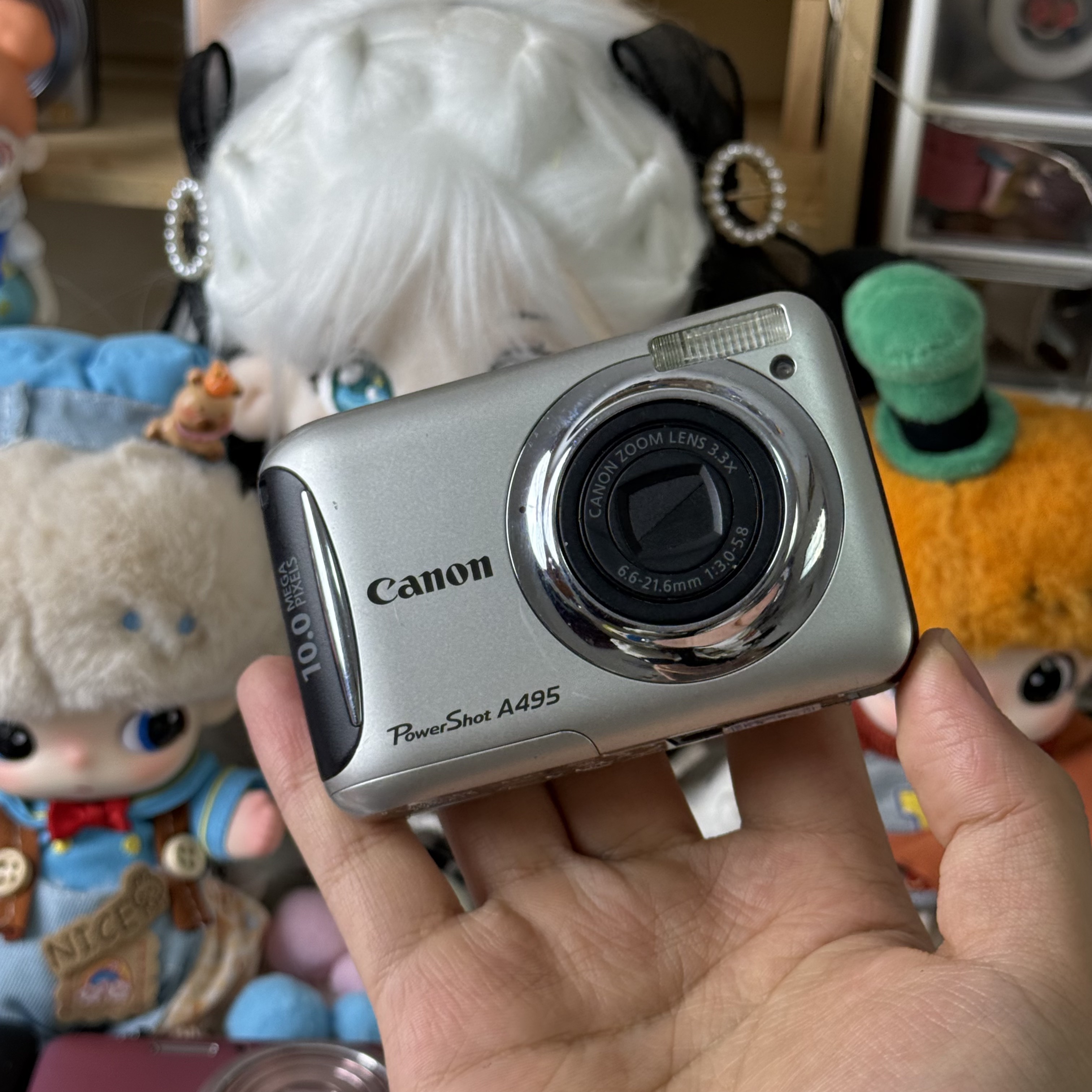 9新 Canon/佳能 佳能a495冷白皮柔焦滤镜多带配件五号电池供电