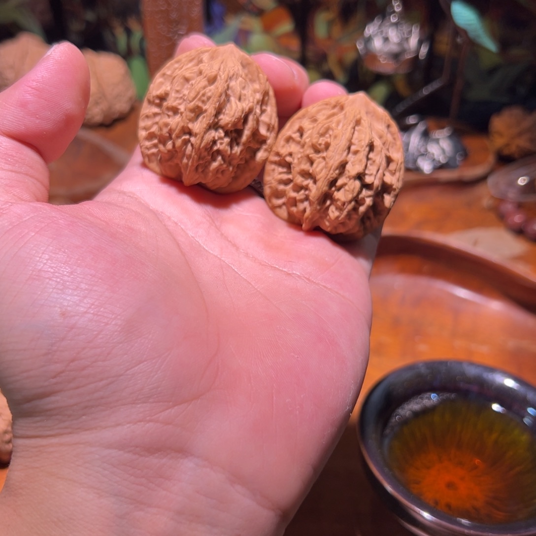 文玩核桃吊坠40全品山地麦穗虎头