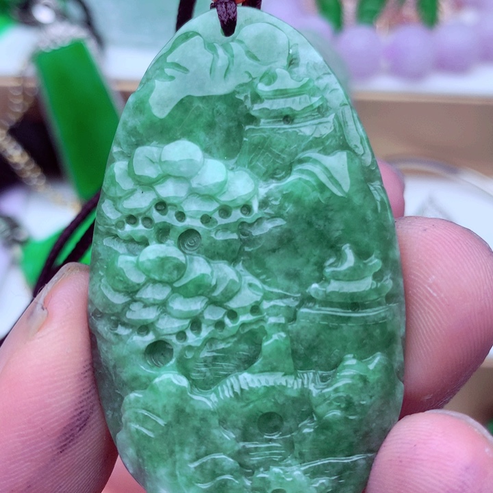 翡翠未镶嵌吊坠(不含链)