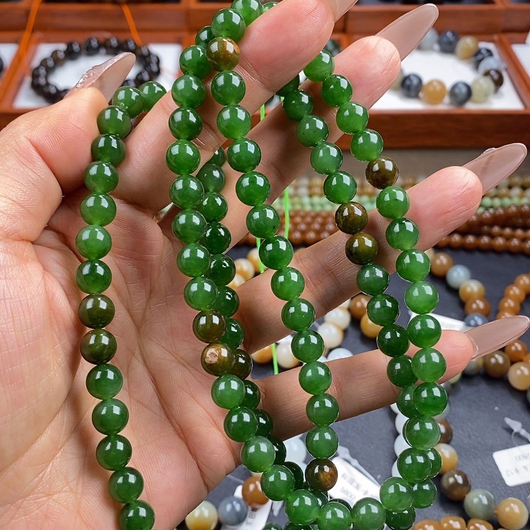 和田玉手串未镶嵌