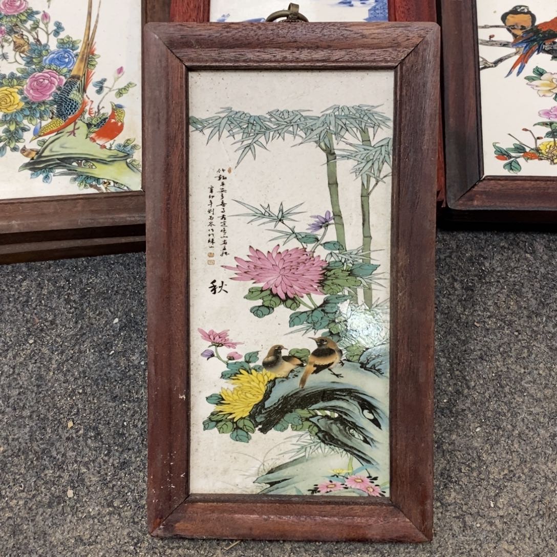 瓷30*16 景德镇瓷板画柴窑烧制