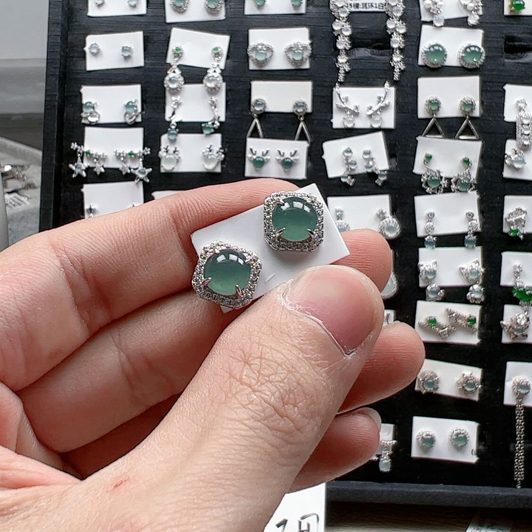 翡翠手链银S925镶嵌ヾ****゛天然翡翠A货