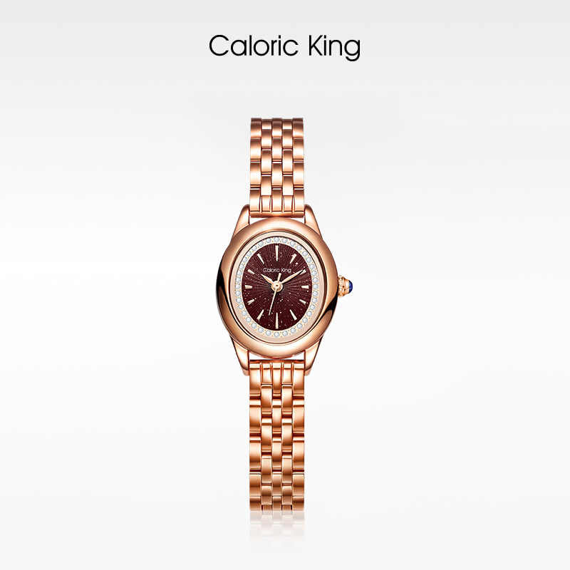 Caloric King【小魔镜】钢带进口机芯防水轻奢手表女
