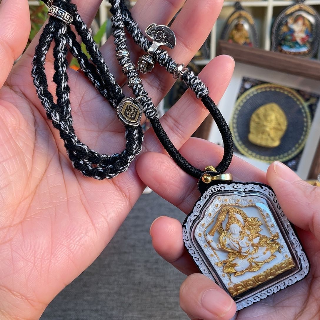 泥塑文殊擦擦+绑绳（兔