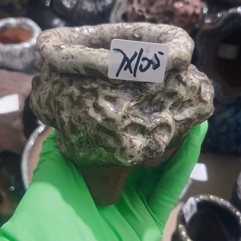 红陶粗陶花盆手工