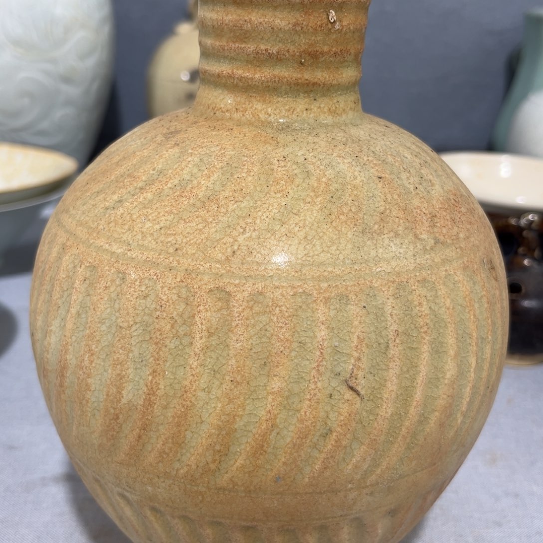 大***佛摆件陶建宁窑的花瓶